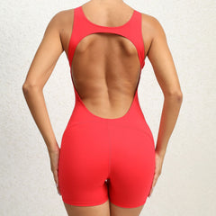 Quick Drying Nude Feel Yoga Training Fitness Integrated Hip Lifting Sport Yoga Jumpsuit