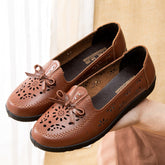 Women's Bottom Mom Pumps Flat Hollowed