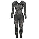 Cutout Sheath Skinny Knit High Waist Casual One Piece Trousers