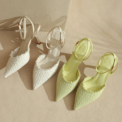 Chaussures de printemps à bout fermé et à tige haute pour femme