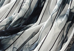 Jupe plissée mi-longue à imprimé encre, style rétro national, taille haute, ourlet large