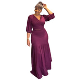 Slim Fit Kurzes Oberteil Lässiger Rock mit hoher Taille fürs Büro Zweiteiliges Set