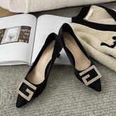 Women's Soft Career Stilettos Fat Feet Wide