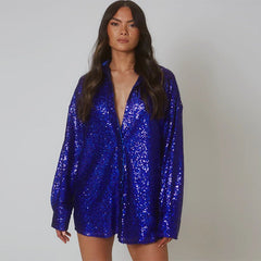 Top Elegantes Langarm-Shirt-Top mit Kragen