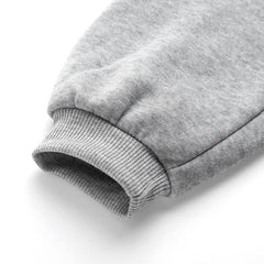 Kapuzenpullover mit Cartoon-Brustdruck und Kapuze, lässiger, lockerer Pullover