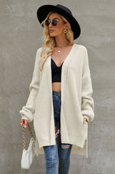 Solid Color Loose Sweater Pocket Coat Sweater