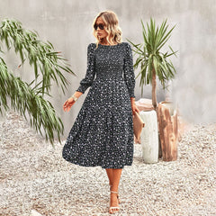 Waist Controlled Printed Dress Casual Vacation