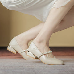 Escarpins Mary Jane d'été pour femmes, style français