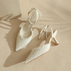 Chaussures de printemps à bout fermé et à tige haute pour femme