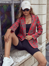 Blazer à carreaux rouges de Noël