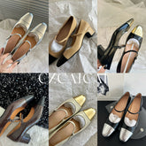 Talons épais classiques Mary Jane de haute qualité pour femmes