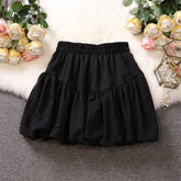 Bud Skirt Korean Irregular Asymmetric Pleated High Waist Slimming A line Bubble Skirt Niche Skirt