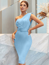 One Shoulder Sleeveless Evening Dress Club Dress Vestidos