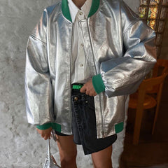 Jacke Langarm Future Reflective Varsity Jacke Langarmjacke College