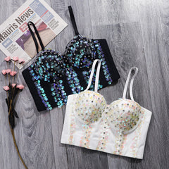 Bauchtanz-Kostüm, Strass-Bodengurt, Unterwäsche, Tube-Top, Beauty-Back-Korsett mit Stäbchen