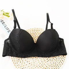 Spitzen-Dessous mit Stahlring und moderatem Lift-Spitzen-BH für Damen