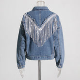 Sequ Quastenjacke, locker, passend zu allen Jeans, Mantel, Oberteil