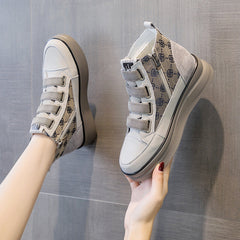Women's Platform Muffin Comfortable Warm Velcro Short