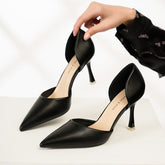 Talons creux brillants à motif pour femmes, pour les déplacements quotidiens, les entretiens de carrière