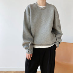 Modischer Pullover aus Memory-Baumwolle, dünn, locker, Idle Air Layer Top