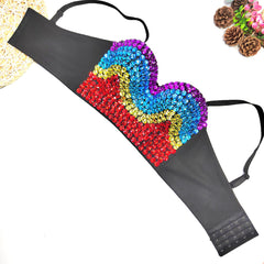 Colorful Crystals Tube Top