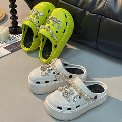 Chaussures d'été à enfiler pour femmes, style extérieur Eva