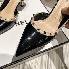 Women's High Stiletto Side Empty Mid