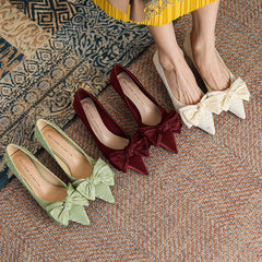 Women's High Pointed Toe Stiletto Mid French