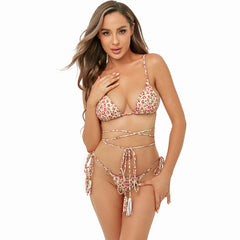 Three Point Strap Split Bikini