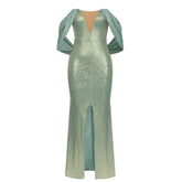 Dressable Simple off the Shoulder Shawl Hat Slim Dress