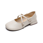 Women's Jane French Style Spring Soft Chunky Heels