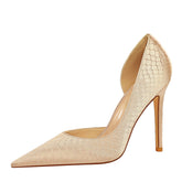 Stiletto de fête à la mode, bouche peu profonde