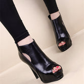 Damen Stil Peep Toe High Stiletto Hohl