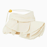 Short Skirt Pleated Skirt Irregular Asymmetric Frayed Slim Fit Asymmetric Pleated Laminated Skirt