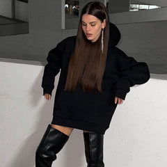 Street Sweater Trendy BrLoose Letters Rhinestone Tassel Hooded Coat