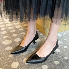 Unique Glamorous Women's With Black Soft Heels