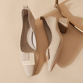 Style français pour femmes, tempérament doux et nude
