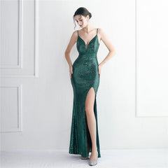 Fairy Dream Socialite Gathering Party Long Slimming Toast Performance Fishtail Dress