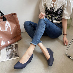 Versatile Women's Wedge Hidden Waterproof Rubber Heels