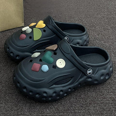 Chaussures d'été épaisses pour hommes, style coréen, pour femmes