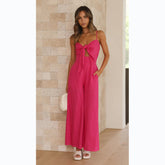Lässiger, trendiger Jumpsuit mit Spaghettiträgern