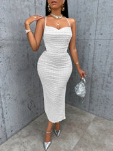 Casual Solid Color Backless Lace up Dress