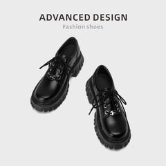 Women's Small Round Toe Height Increasing British Style