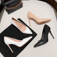 Women's Black French Pointed Toe Pumps Business
