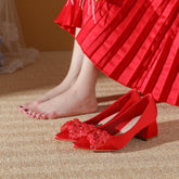 Talons hauts épais style Toast pour femmes