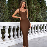 Kleid Einfaches Sling Slim Fit Partykleid Kleid