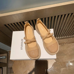 Women's Mary Jane Chunky Low-cut Temperament With