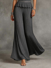 Ruffled Slim Vest Stitching Suit