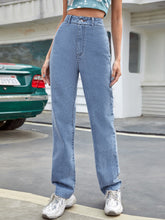 Wide Leg Jeans Straight Loose High Waist Daddy Mop Trousers Slimming Tall