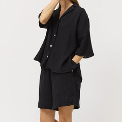 Pajamas Full Cotton Casual Short Half Sleeved Nightgown Can Be Worn outside Homewear